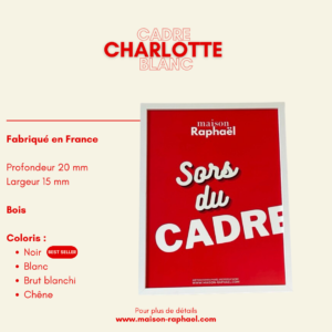 CADRE PHOTO BOIS - CHARLOTTE BLANC